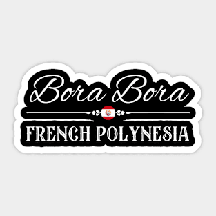 French Polynesia Bora Bora Sticker